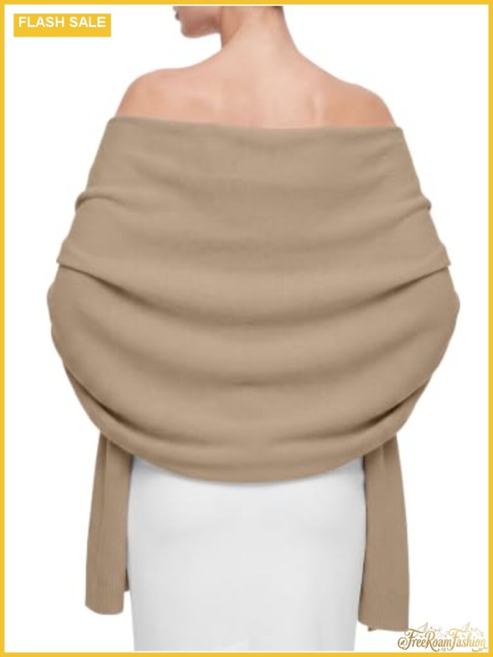 Knit Pashmina Shawl Wrap Elegant Evening Dress Cover Up Wedding Cape